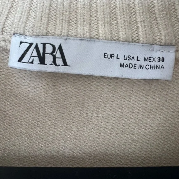 Zara Half Zip Fishermancore Sweater - Picture 3 of 3